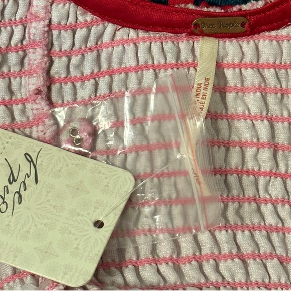 FREE PEOPLE DARE ME VELVET BLOUSE   NWT - Picture 6 of 7